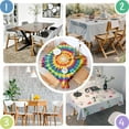 thumbnail image 4 of Tie Dye Color Burst Pattern Square Tablecloth,Waterproof Square Table Cover,Wipeable Spillproof Washable Table Cover for Home Kitchen Party Decor 42"X42"(107x107cm), 4 of 6