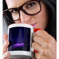 thumbnail image 2 of 3drose, Lets Have a Purple Christmas, 15oz Two-tone Red Mug, 2 of 6
