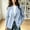 Light Blue, variant on Floleo Women's Double Breasted Blazer with Gold Buttons and Notched Lapel Long Sleeve Versatile Work Office Business Casual Jacket.