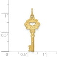 thumbnail image 4 of Finest Gold 14K Yellow Gold Polished Fancy Edge Key Charm, 4 of 4