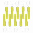 thumbnail image 4 of 10 Pack Fork Spade Wire Connectors, Brass Y-Type Banana Plugs, 6mm/0.2in Size, 4mm/0.2in Hole, 30Vac 60Vdc Max, 10A Yellow, 4 of 5