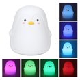 thumbnail image 2 of Lampe de Nuit en Silicone, Lampe de Nuit LED Colorée en Silicone Penguin Installation Facile, 2 of 7