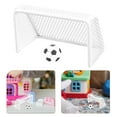 thumbnail image 3 of 1 Set of Dollhouse Soccer Set Goal Net Soccer Model Miniature Soccer Ball Football Goal, 3 of 4