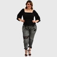 thumbnail image 4 of Crop top talla extra, modelo 1741 (Negro) negro 40 Roman Fashion Blusa extra 1741, 4 of 5