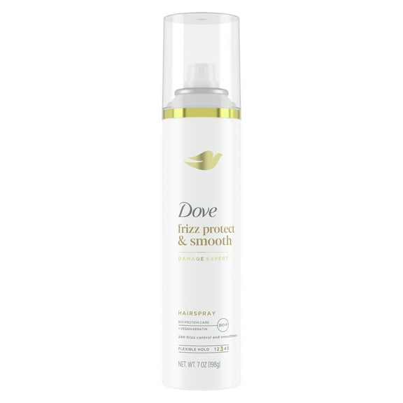 Dove Extra Hold Styling Hair Spray Smooth & Protect Against Frizz & Humidity 24H Frizz Control, 7 oz