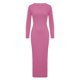 thumbnail image 2 of Gibobby Vestido largo para mujer, de verano Vestido casual de mujer de manga larga ajustado para fiesta de noche vestido maxi(Rosa caliente,G), 2 of 5