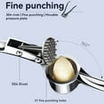 thumbnail image 5 of NOBRAND Garlic Press Multifunctional Anti-Skid Zinc Alloy Stainless Steel Silver 1-Pack, 5 of 7