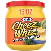Cheez Whiz Cheese Dip, 1 Jar, Original Flavor, Easy Dip, 15 oz