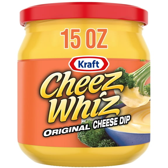 Cheez Whiz Cheese Dip, 1 Jar, Original Flavor, Easy Dip, 15 oz