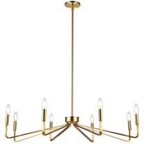 Dainolite - Clayton - 8 Light Chandelier In Contemporary Style-6 Inches Tall and