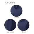 thumbnail image 2 of Dagacci Medical Uniform 4-Way Stretch Y-Neck Wrap Scrub Set, 2 of 3