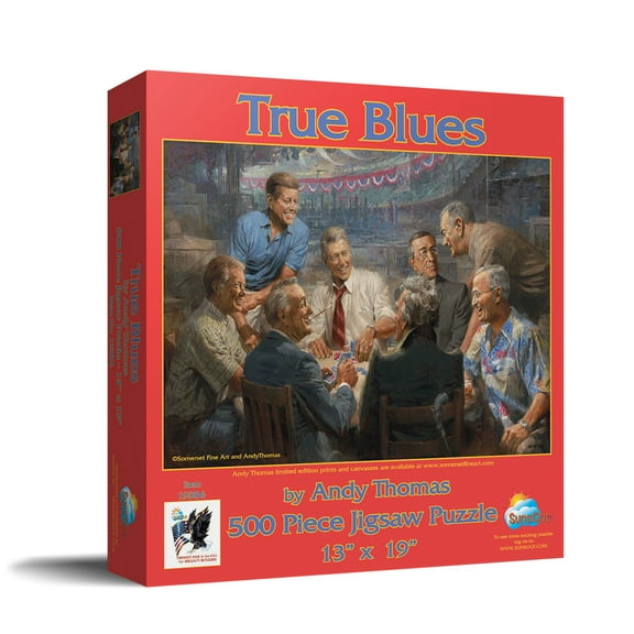 SUNSOUT INC - True Blues - 500 pc Jigsaw Puzzle by Artist: Andy Thomas - Finished Size 13" x 19" - MPN# 19384