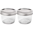 thumbnail image 3 of Kerr Wide Mouth Half-Pint Glass Mason Jars 8-Ounces with Lids and Bands (2 Jar-Pack), 3 of 5