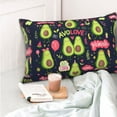 thumbnail image 6 of Disketp Pillow Covers Avocado Love Pattern Throw Pillow Case Cushion Covers,Cushion For Bedroom,Couch,Home-14"X20", 6 of 9