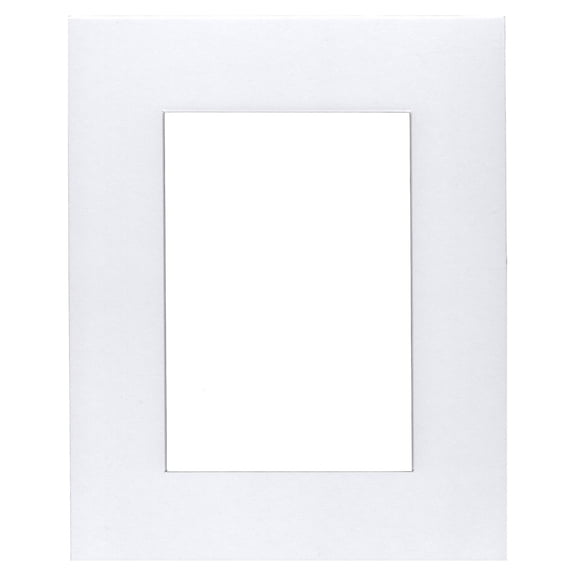 Pack of 5 18x24 White Mats with White Bevel Cut for 12x18 Pictures