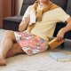 thumbnail image 5 of Balery Rabbit So Cute Pantalones cortos de pijama de punto de algodón para hombre con cinturilla y bolsillos-Large, 5 of 6