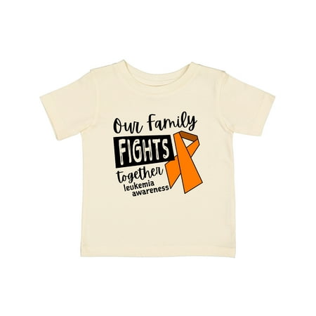 

Inktastic Our Family Fights Together Leukemia Awareness Ribbon Gift Baby Boy or Baby Girl T-Shirt