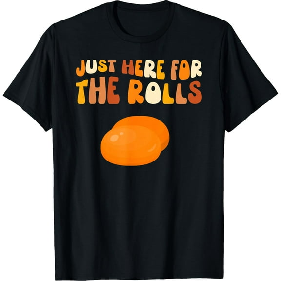 I'm Just Here For The Dinner Rolls Kids Thanksgiving Food T-Shirt