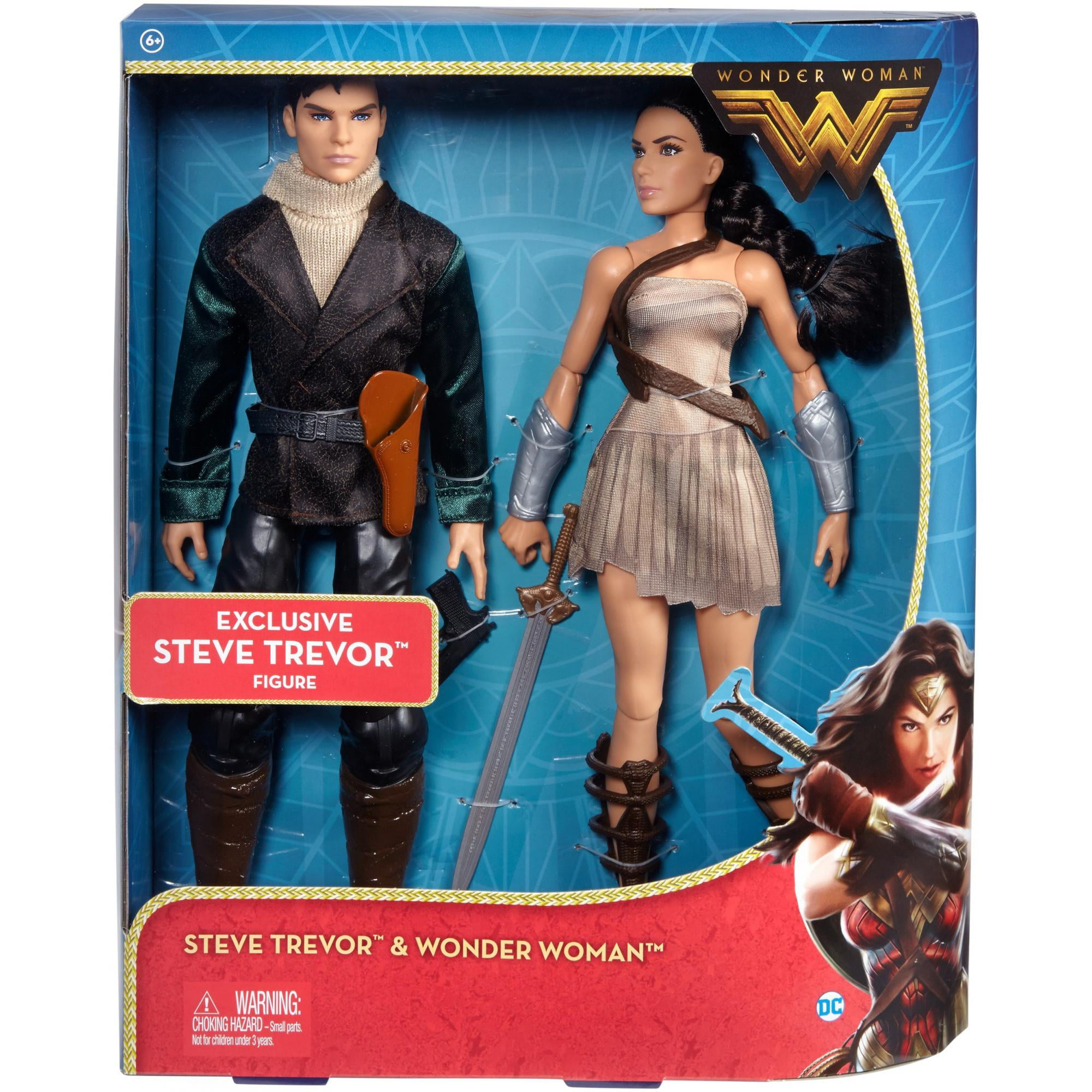 DC Wonder Woman & Steve Trevor Action Figure 2 Pack