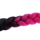 thumbnail image 4 of Casco color ombré con lazo, casco con cola de caballo Ombre negro a fucsia, 4 of 7
