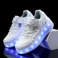 thumbnail image 4 of KOFUBOKE Child Teen Roller Skates Double Wheel Shoes Light Up LED shoe 1 size, 4 of 8