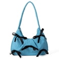 thumbnail image 2 of Lindo Y Dulce Bolso Mano Con Lazo (azul), 2 of 9