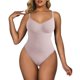 thumbnail image 1 of Gibobby Body sin costuras para forma al cuerpo, control del vientre, levantamiento de glúteos, Tanga de talla grande, bragas, tirantes, corsé ajustado (Chocolate, L), 1 of 5