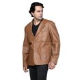 thumbnail image 1 of Men's Soft Brown Leather Sports Coat, 1 of 7