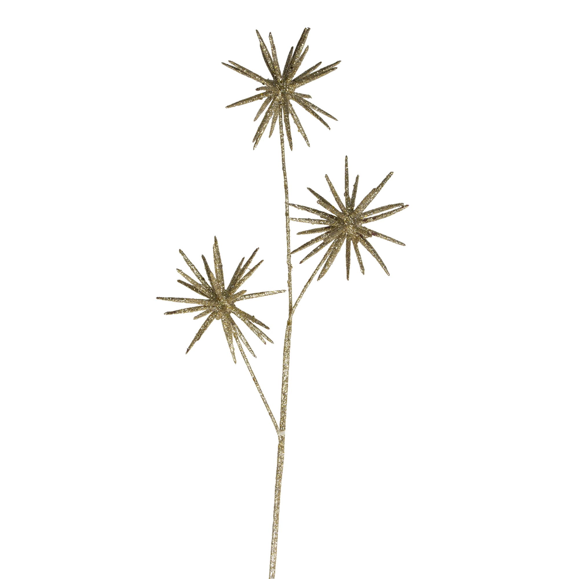 Northlight 24" Gold Glitter Star Ball Artificial Christmas Spray