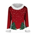 thumbnail image 5 of Craaazy Women's Christmas Shirts Long Sleeve Crew Neck Christmas Graphic Tops Gifts, 5 of 7