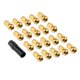 thumbnail image 5 of Tuercas de rueda de 20 piezas con Accesorios para llaveros, piezas de reparación de acero al carbono forjado en frío, piezas de repuesto de extremo Oro M12x1.25, 5 of 8