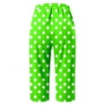 thumbnail image 3 of Glisme Casual Pants For Women Fashion Comfortable Casual Mid Waist Sport Pants Green Trousers Regular Fit, 3 of 4