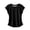 Black, variant on Girls' Solid Color T Shirt Summer Crewneck 3 13 Years Old Clothes