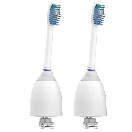 Equate SmileSonic Replacement Toothbrush Heads, 2 Count (Compatible with Philips Sonicare e-Series Power