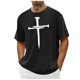 thumbnail image 4 of Camisa Casual de Cuello de la Tripulación de la Impresión de Pascua de Manga Corta de Verano Top Ligero de Poliéster para los Hombres, Camiseta de Manga Corta para el Uso Diario de Primavera Verano, 4 of 9