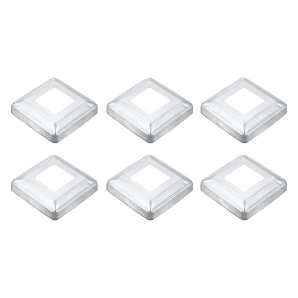 6Pack Post Base Cover, 3.75x3.75 Metal Integral Style Post Skirt Porch Column Wrap(1.6x1.6)