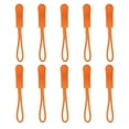 thumbnail image 1 of 10Pcs Zipper Pulls Zippers Extension Strap Slider Nylon Cord Zip Rope Broken Fixer Zip Rope Tag Replacement for Backpacks Jackets Orange, 1 of 7