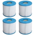 thumbnail image 2 of Pool Filter, 4Pcs PP Polyester Fiber Cloth Folded Design Thickened Filter Membrane Strong Suction Filter  Sun   Mechanical Properties  End  Sealing Hot Tub Filters, 2 of 8
