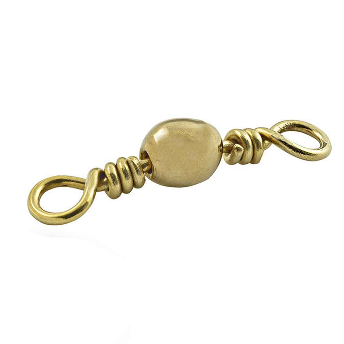 Sea Striker SSTBSBR-1 Twisted Barrel Swivel Size 1 Brass 5 pack ...