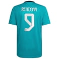 thumbnail image 1 of 21-22 Camiseta Real Madrid Visitante Numero9 Karim Benzema Jersey-XL- BmatwkZeng Bmatwe Jersey, 1 of 3
