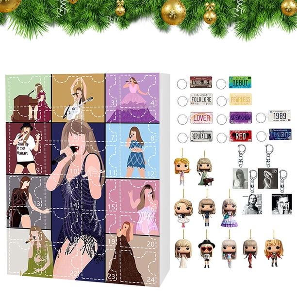 Calendario Cuenta Regresiva 24 Días Navidad Taylor 2d Acrílico