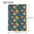 thumbnail image 3 of Pofeuu Blue Floral Print Travel Document Organizer Passport Holder Men Women for Family (6.5 in x 4.5 in),Wallet Holder Credit Card Clutch Bag Case, 3 of 5