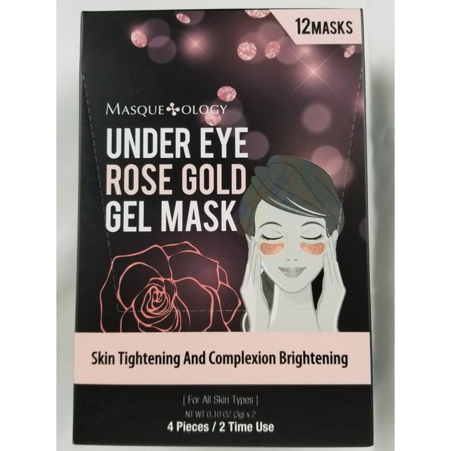 Masqueology Under Eye Rose Gold HydroGel Mask Skin Tightening and Complexion Brightening