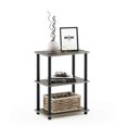 thumbnail image 1 of Estante de almacenamiento Furinno Turn-N-Tube de 3 niveles, estrecho, gris, 1 of 5