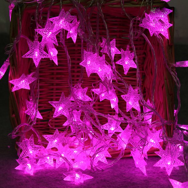 Luz LED 2M 10 LED Crystal Clear Star String Light Wedding Party Outdoor Decor Lamp AHeartcove LED221201-0597JD