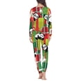 thumbnail image 4 of Conjunto de pijama de dos piezas para mujer, camisón de manga larga con diseño navideño, traje de noche cómodo para niña, ropa de casa para Otoño e Invierno, 4 of 4