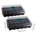 thumbnail image 1 of Plateau de Semis Serre Plateau de Semis 24 Alvéoles Boîte de Semis avec Couvercle Plateaux de Culture pour Plantes pour Démarrage Germination Croissance Graines, 1 of 8