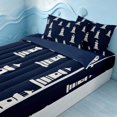 thumbnail image 2 of Erosebridal Ocean Lighthouse Zipper Queen Comforter Set with Fitted Sheet and 2 Pillowcases, Marine Nautical Zipper Bedding Set, Navy Reversible, 2 of 7