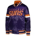 thumbnail image 2 of Youth Starter Purple Phoenix Suns Home Game Varsity Satin Full-Snap Jacket, 2 of 3