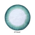thumbnail image 3 of Better Trends Chic Round Bath Mat, 30" Diameter, 100% Cotton Non Slip Bathroom Rug, Water Absorbent, Machine Washable, (Turquoise) Torrent Collection, 3 of 6